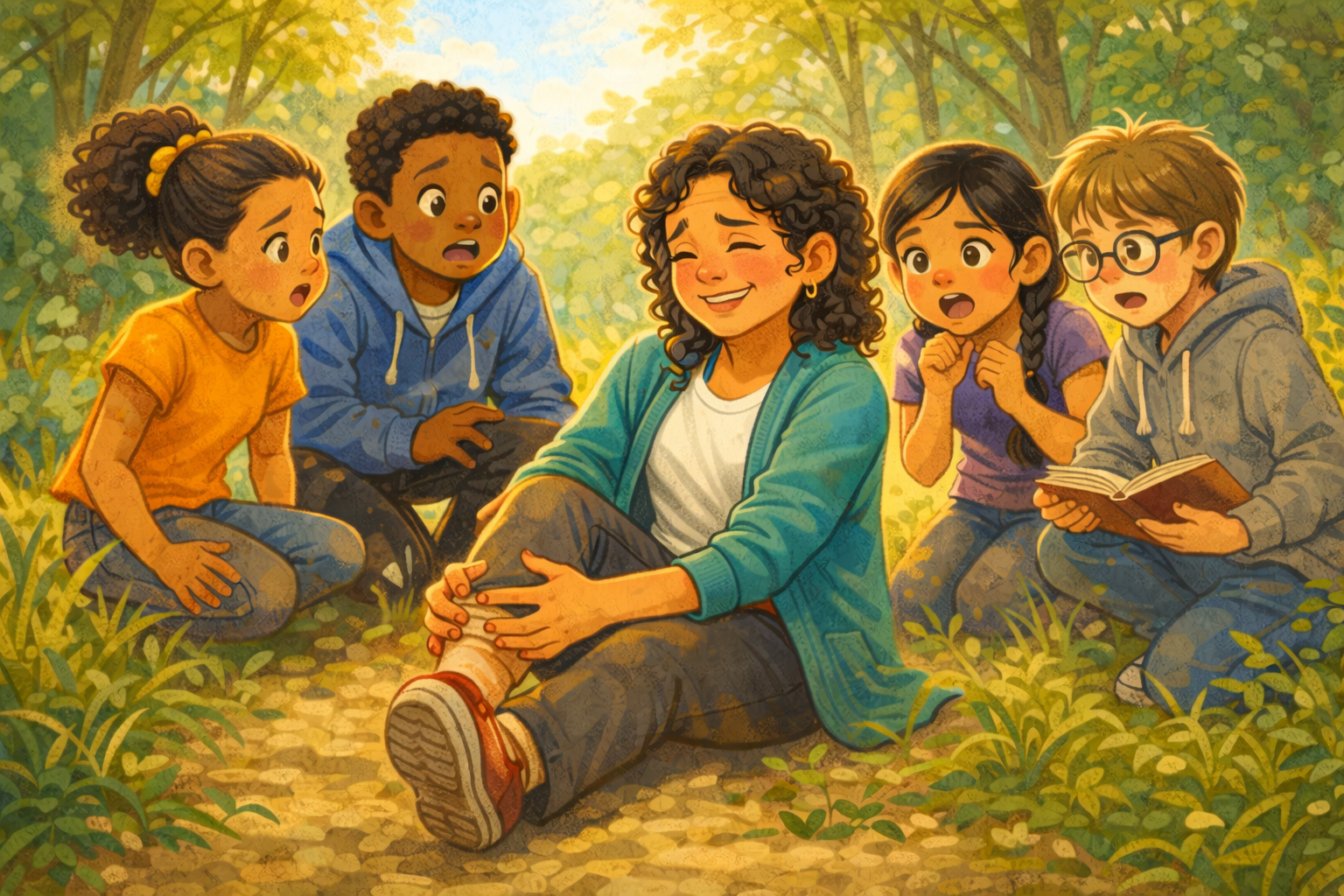 Ms Chef injured on the ground